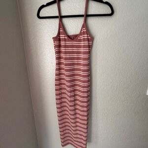 Wild Fable Women's Burgundy Spaghetti Strap Bodycon Knit Stretch Tank Dress
